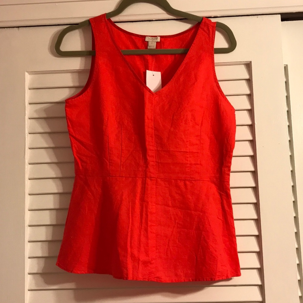 J crew linen top